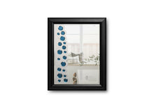 Load image into Gallery viewer, 49-BRICE BLUE FRAMED DECORATIVE MIRROR