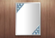 Load image into Gallery viewer, BLUE BRICKS FRAMELESS DECORATIVE MIRROR