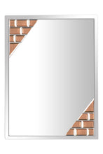 Load image into Gallery viewer, BROWN BRICKS FRAMELESS DECORATIVE MIRROR