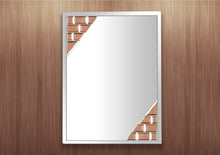 Load image into Gallery viewer, BROWN BRICKS FRAMELESS DECORATIVE MIRROR