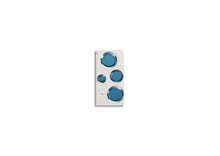 Load image into Gallery viewer, 49-BRICE BLUE FRAMED DECORATIVE MIRROR
