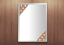 Load image into Gallery viewer, BROWN BRICKS FRAMELESS DECORATIVE MIRROR
